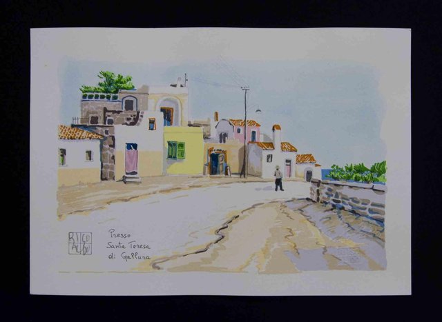 Aldo Riso, Presso Santa Teresa, Lithograph, 2003 for sale at Pamono