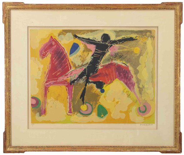 Marino Marini, from Color to Form V, Lithograph, 1969 for sale at