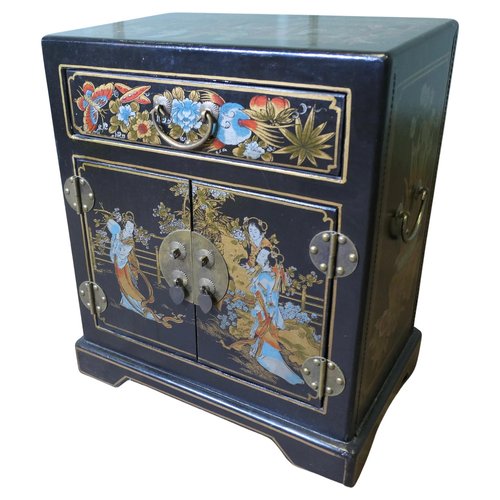 【公式】 Black in Cupboard Chinoiserie Small Lacquer, sale for 1960 アンティーク雑貨