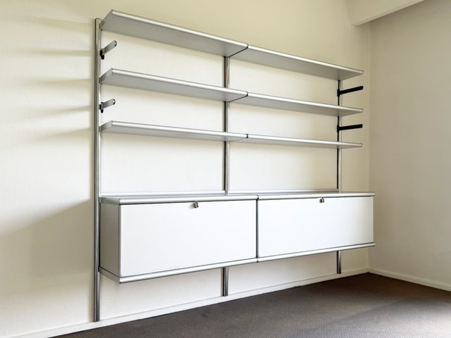 Wingset Shelving System in Silver by Otto Zapf for Vieler / Vitra