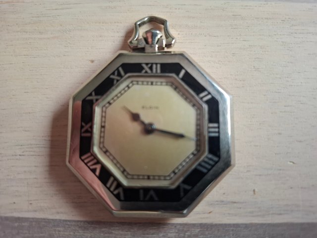 Vintage Art Deco Elgin Pocket Watch, 1933 for sale at Pamono