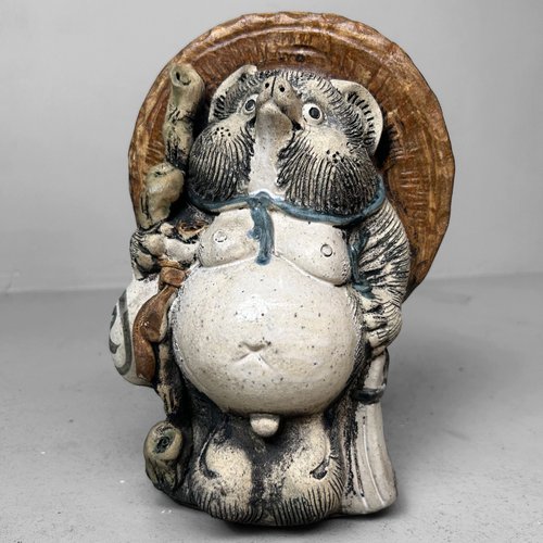 Decorative Tanuki Statue Shigaraki Ware, Japan, 1960 for sale at