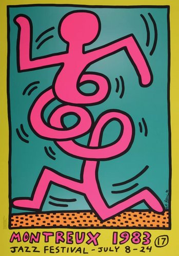 First Edition Montreux Jazz Festival Silkscreen Poster after Keith