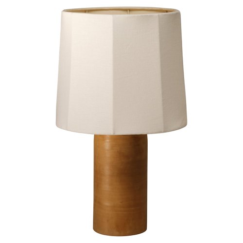White Medium Sonora Linen Table Lamp by Nassi for sale at Pamono