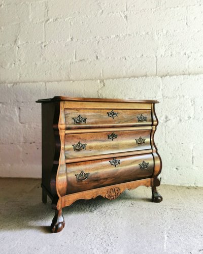 Vintage Louis XV Chest of Drawers with Lion Feet, 1960s for sale