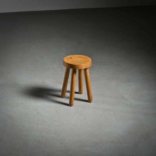 シャルロットペリアン Les Arc stool 1960s Stool attributed to Charlotte Perriand for Les Arcs, 1960s for
