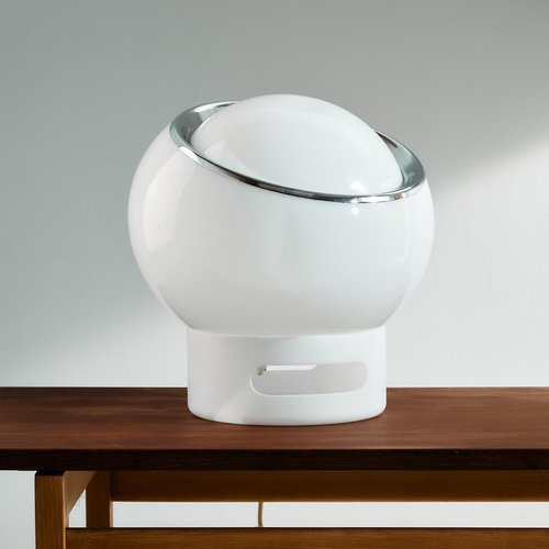 Lampe Boule Vintage 70s Harvey Guzzini - Design Italien Couleur Café Latte
