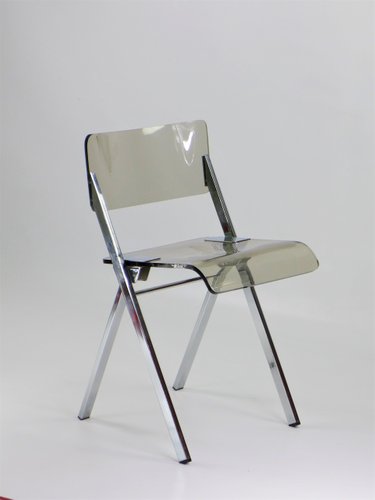 Foldable Chair In Plexiglass 1970s For Sale At Pamono