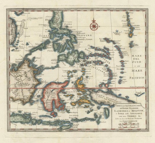 Map of the Philippines and Eastern Indonesia Spice Islands by