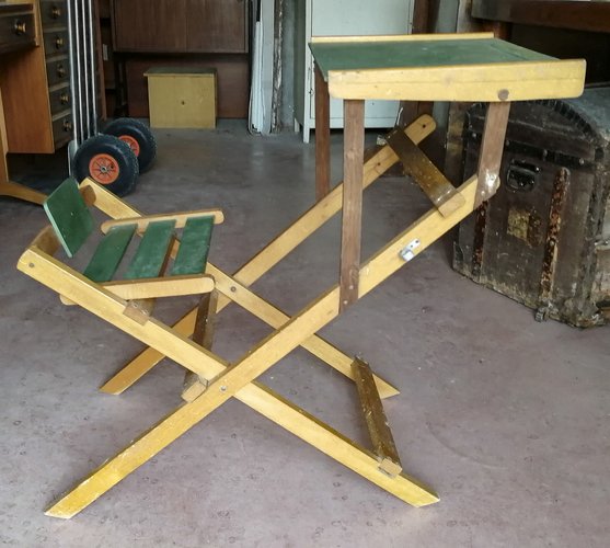 Folding Children's School Desk, 1960s for sale at Pamono