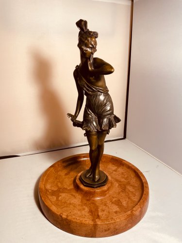 Bruno Zach, Art Deco Flapper Girl, 1920s, Bronze for sale at Pamono