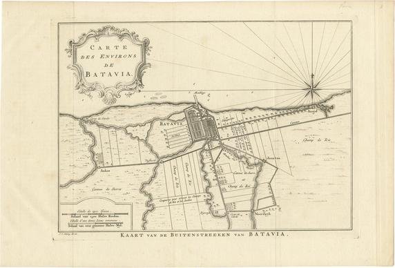 Van Schley, Region of Batavia, 1750, Paper for sale at Pamono