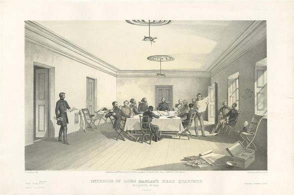 W. Simpson, Illustration of Lord Raglan's Head Quarters, Crimean War ...