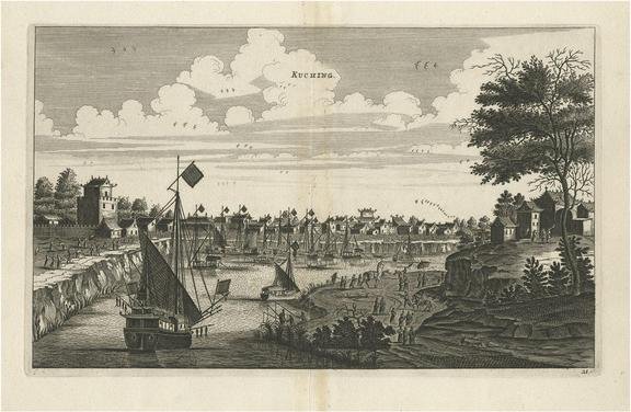 City of Kuchin in China, 1668, Paper for sale at Pamono