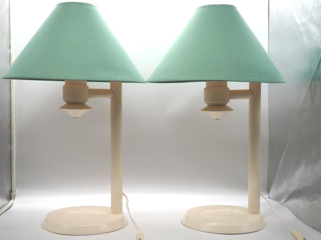 Vintage Pine Table Lamps from Ikea, 1980s, Set of 2 for sale at Pamono