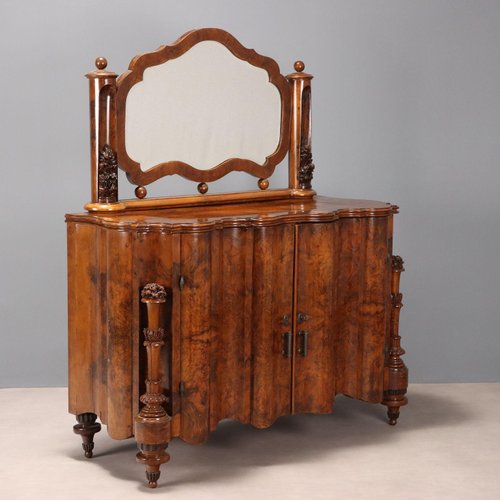 Art Deco Dresser with Mirror for sale at Pamono