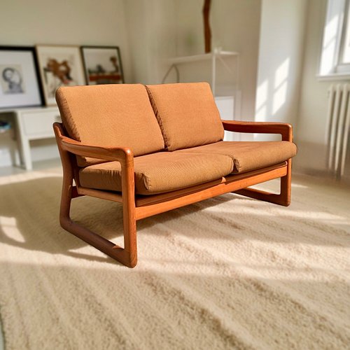 Teak 2-Seater Sofa from Komfort, Denmark, 1960s for sale at Pamono