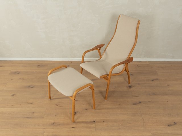 その他 HAMAMOTO CHAIR VINTAGE Lamino Chair with Ottoman by Yngve Ekström, 1950s, Set of 2