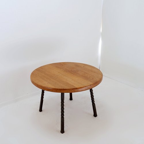 テーブル・机 Antique Cafe table 60 iron leg Round Coffee