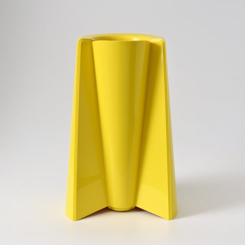 花瓶・フラワースタンド Pago-Pago ALESSI by Enzo Mari Yellow Pago Pago Vase by Enzo Mari for Danese Milano, 1990s for