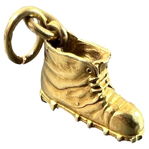Pendentif Porte-bonheur Lucky Boot en Or Jaune 18k, 1960s en