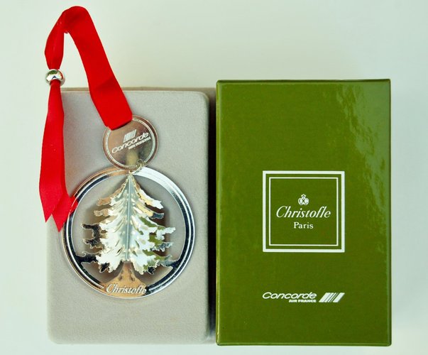 コンコルド Christofle クリストフル AIR FRANCE concorde-christmas-ornament-by
