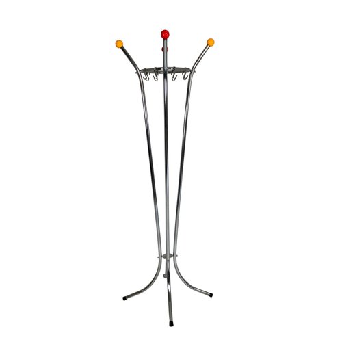 vintage-chrome-coat-rack-with-
