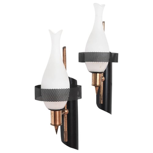 Vintage French Sconces, 1960s, Set of 2 for sale at Pamono