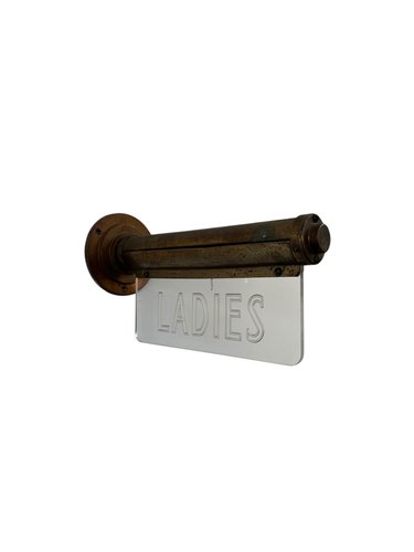 Art Deco Brass Illuminated Advertising Cinema Ladies Sign by Flambosign ...