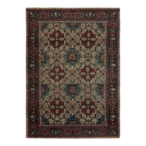 Middle Eastern Tabriz Rug in Classic Red and Blue for sale at Pamono