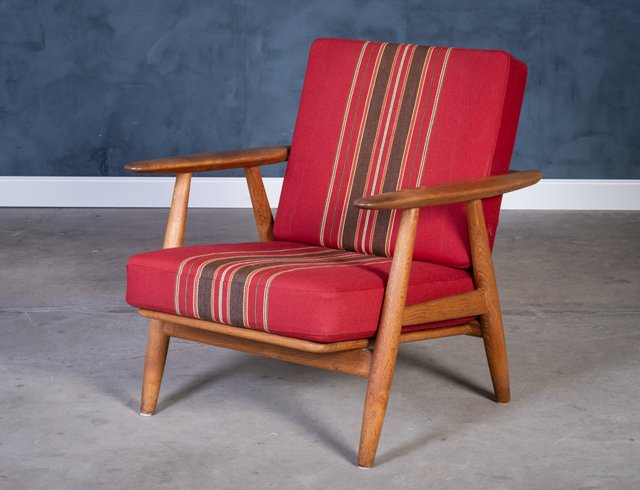 Vintage Danish GE 240 Chair in Oak by Hans J. Wegner for