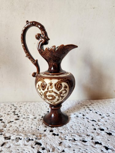 Small Austrian Bodenbach Majolica Vase from Gerbing & Stephan