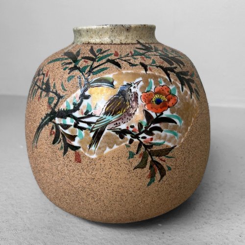 Japanese Vintage Vase 1860~70 幕末_花器_東北窯 Japanese Vintage Vase 1860~70 幕末_花器_東北窯