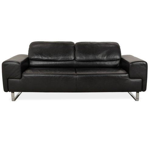 Divano a tre posti in pelle di Laauser in vendita su Pamono