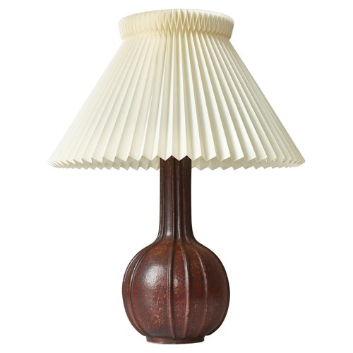 Art Deco Stoneware Model 173 Table Lamp from Arne Bang, Denmark