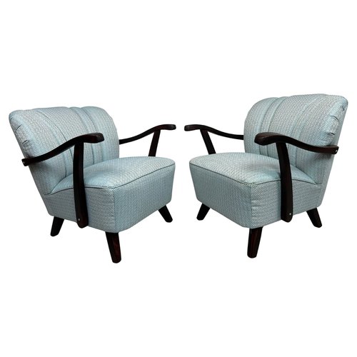 Image showcasing Set of Vintage Art Deco Chairs, 1940s for sale at Pamono