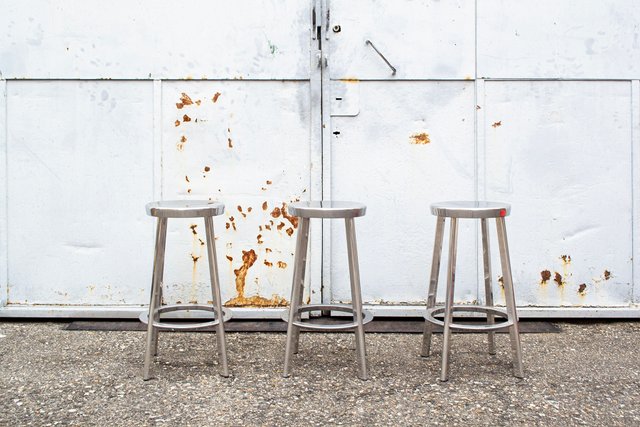 Déjà-Vu Stools in Aluminum by Naoto Fukasawa for Magis, 2000s, Set