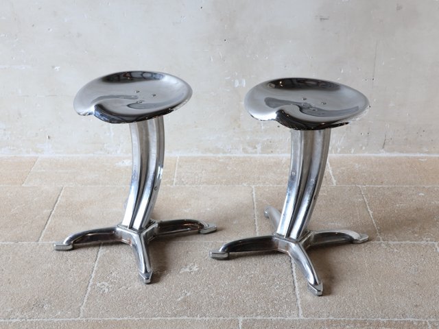 Lotus Stools by Yasu Sasamoto for Dulton, 1960s, Set of 2 for sale 