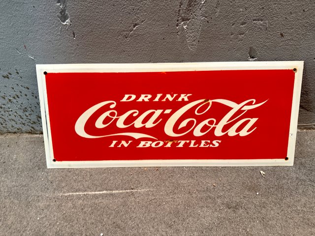 Vintage Coca Cola Sign, 1950s for sale at Pamono