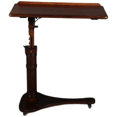 【WANT ANTIQUE購入】1960-70's Vintage Table Antique Victorian Height-Adjustable Bedside Table, 1900 for sale