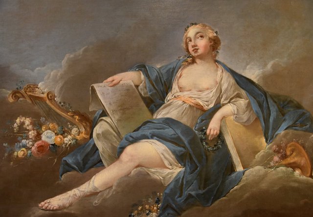 Pierre Charles Trémolières, Allegoria della poesia, 1730, Olio su