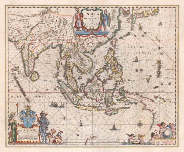 Map of the Trading Empire of the Dutch East India Company, 1600s for ...