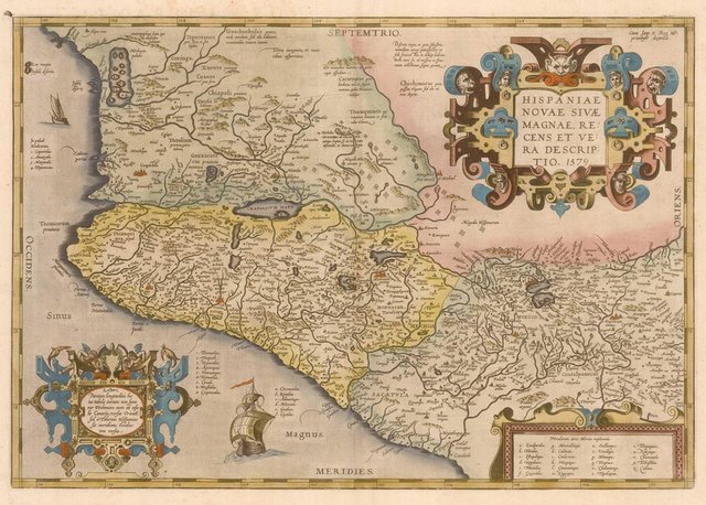 16th Century Map of the Colony of New Spain for sale at Pamono