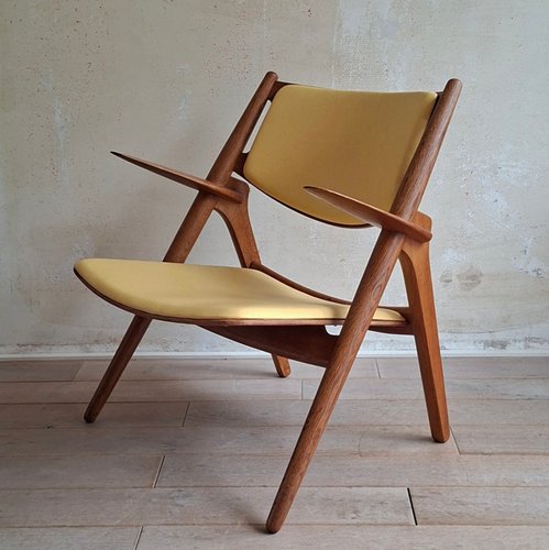 Poltrona CH28 di Hans Wegner per Carl Hansen Son, anni '50 in