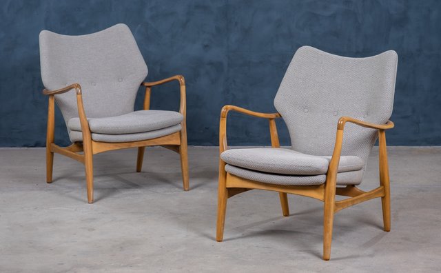 Lounge Chairs by Madsen & Schubell, 1960s, Set of 2 for sale at Pamono