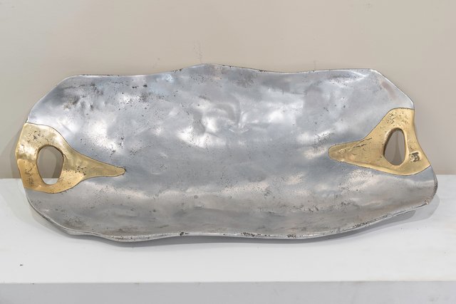 Sculpture Coupe De Fruits David Marshall - Années 1980, état Correct
