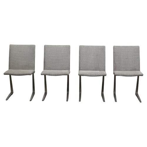 Mariposa Dining Chairs in Grey Leather from BoConcept, Set of 4