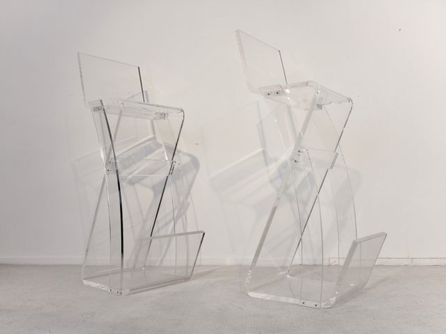 Vintage Lucite Bar Stools 1980s For At Pamono