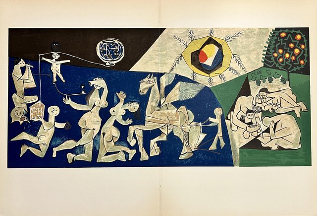 ピカソ 色紙 Pour le mouvement de la paix 1953 ピカソ 色紙 Pour le mouvement de la paix 1953 Le visage de la paix