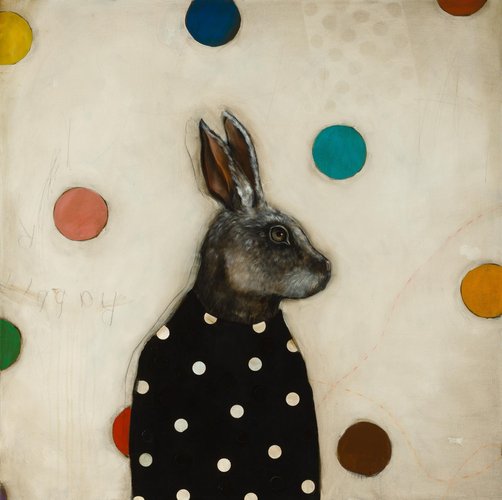Michele Mikesell, Moon Rabbit, 2025, Oil on Canvas for sale at Pamono